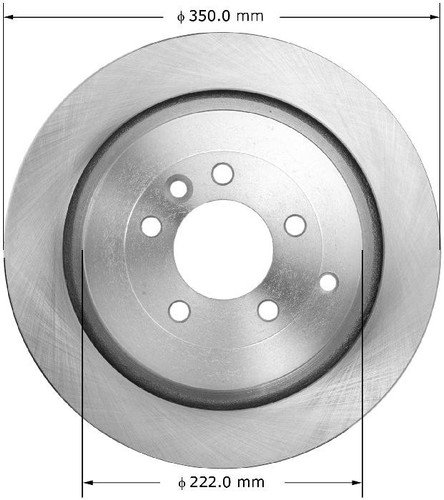 Disc Brake Rotor for 2005-2016 Land Rover (LR3, Range Rover Sport, LR4) PRT5989 - front view