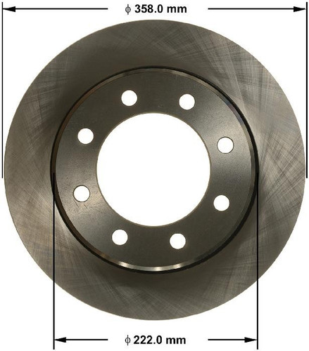 Disc Brake Rotor for 2009-2025 Dodge/Ram (Ram 2500, Ram 3500, 2500, 3500) PRT5910 - front view