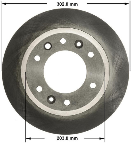 Disc Brake Rotor for 2006-2014 Kia/Hyundai (Sedona, Entourage) PRT5780 - front view