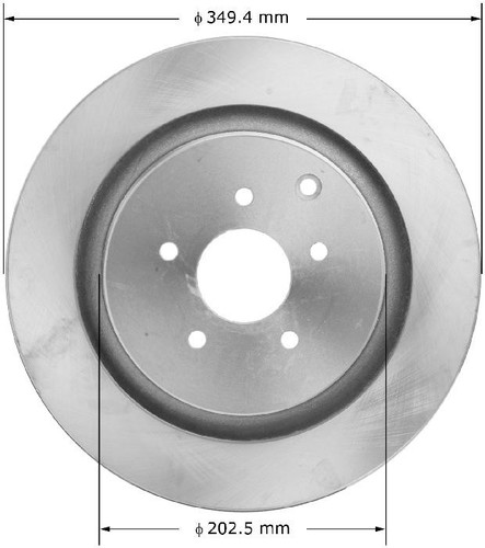 Disc Brake Rotor for 2009-2024 INFINITI (FX50, M37, M56, Q50) PRT6016 - front view