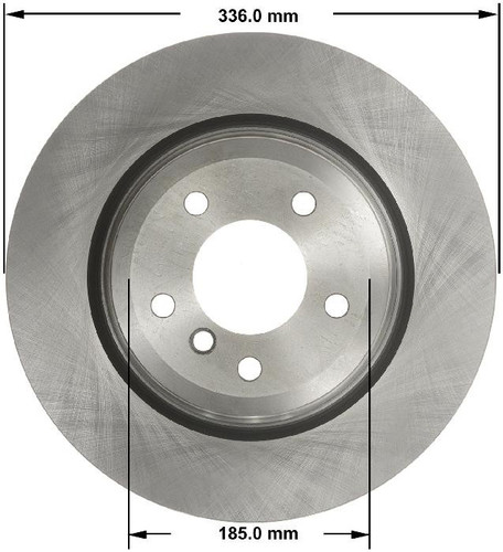 Disc Brake Rotor for 2006-2015 BMW (330i, 330xi, 335i, 335xi) PRT5823 - front view