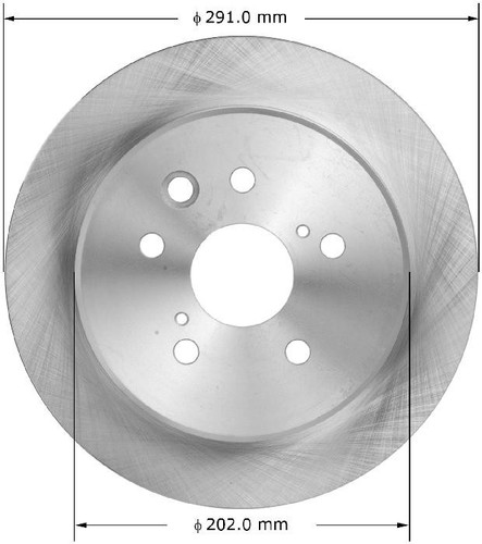 Disc Brake Rotor for 2006-2015 Lexus (IS250) PRT5941 - front view
