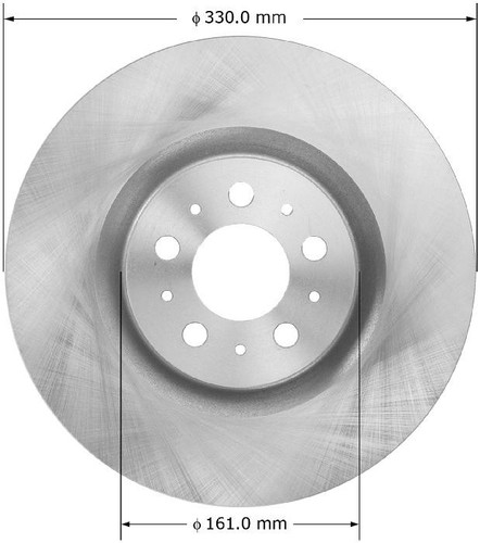 Disc Brake Rotor for 2004-2007 Volvo (S60, V70) PRT5961 - front view