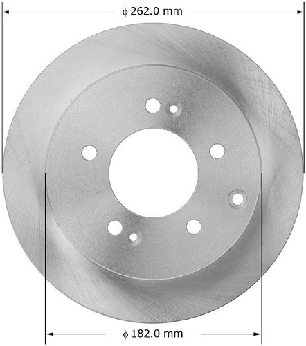 Disc Brake Rotor for 2010-2013 Kia (Soul, Forte, Forte Koup) PRT5998 - front view