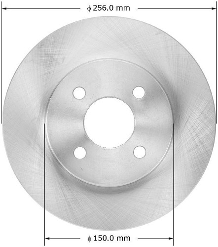 Disc Brake Rotor for 2003-2010 Saturn/Chevrolet/Pontiac (Ion, Cobalt, G5) PRT5899 - front view