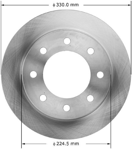 Disc Brake Rotor for 2005-2025 Chevrolet/GMC (Express 3500, Savana 3500, Express 2500, Savana 2500) PRT5875 - front view