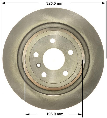 Disc Brake Rotor for 2012-2018 Mercedes-Benz (ML350, ML250, GLE300d, GLE350) PRT6190 - front view