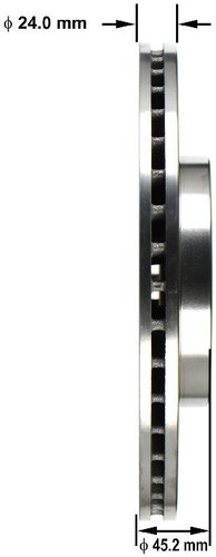 Disc Brake Rotor for 2011-2016 Mini (Cooper Countryman, Cooper Paceman) PRT6162 - side view