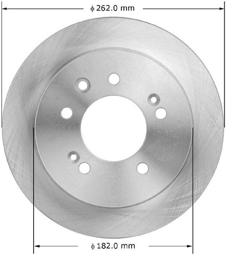 Disc Brake Rotor for 2007-2010 Hyundai (Elantra) PRT5976 - front view