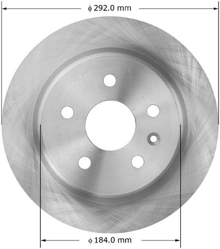 Disc Brake Rotor for 2010-2016 Buick/Saab/Chevrolet (Regal, 9-5, LaCrosse, Malibu) PRT6034 - front view