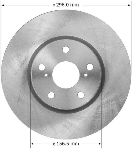 Disc Brake Rotor for 2006-2015 Lexus (GS300, IS250) PRT5981 - front view