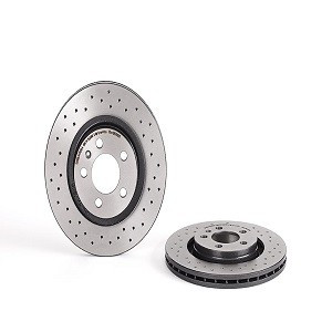 XTRA Disc Brake Rotor for 1998-2010 Volkswagen (Beetle, Golf, Jetta, Golf City) 09.7012.1X