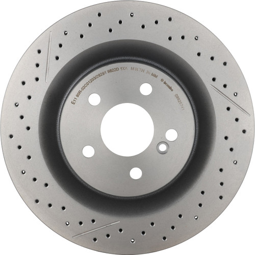 PRIME Disc Brake Rotor for 2005-2010 Mercedes-Benz (CLK55 AMG, SLK55 AMG, CLK63 AMG) 09.9257.41
