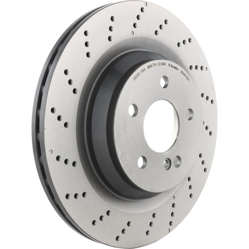 PRIME Disc Brake Rotor for 2009-2012 Mercedes-Benz (SL550) 09.A818.21