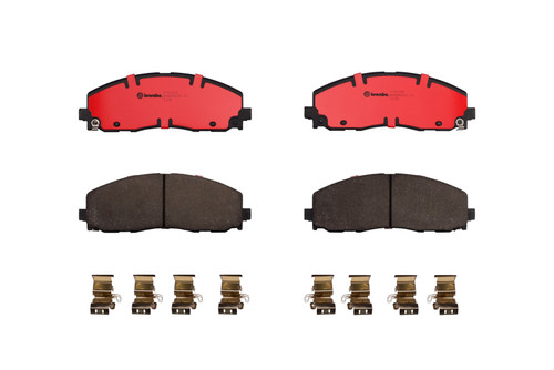 PRIME Ceramic Brake Pad Set for 2008-2025 Dodge/Chrysler/Volkswagen (Grand Caravan, Town &amp; Country, Journey, Routan) P11035N - top view