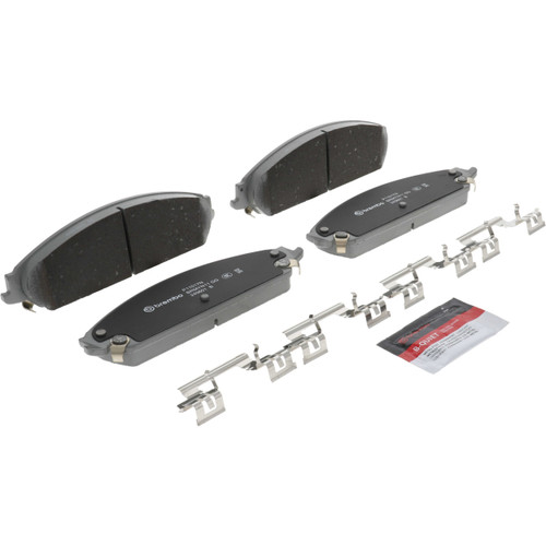 PRIME Ceramic Brake Pad Set for 2008-2020 Dodge/Chrysler (Caliber, Charger, 200, Challenger) P11017N - angled view