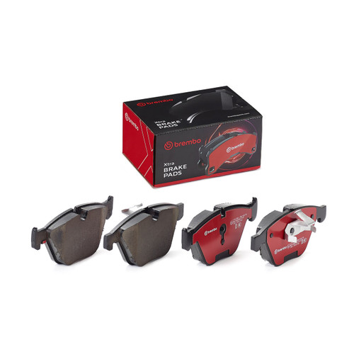 XTRA Low-Met Disc Brake Pad Set for 2002-2010 BMW (745i, 745Li, 760Li, 525i) P06054X - kit contents