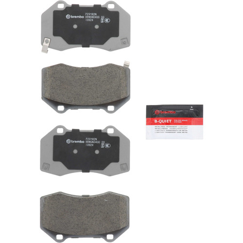 PRIME Ceramic Brake Pad Set for 2008-2025 Chevrolet/Mazda (HHR, Cobalt, MX-5 Miata) P23182N - kit contents