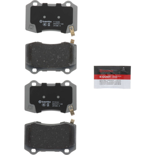 PRIME Ceramic Brake Pad Set for 2004-2024 Cadillac/Chrysler/Dodge (CTS, 300, STS, Charger) P11024N - kit contents