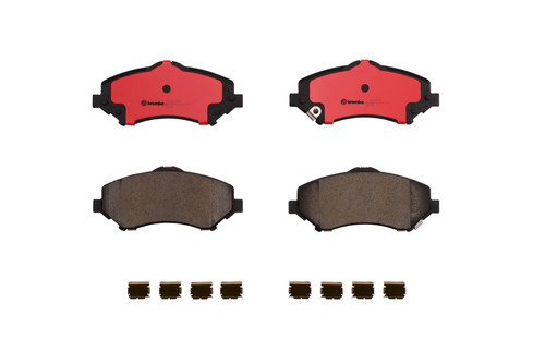 PRIME Ceramic Brake Pad Set for 2007-2018 Jeep/Dodge/Chrysler (Wrangler, Nitro, Town &amp; Country, Grand Caravan) P11025N - top view