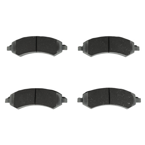 PRIME Ceramic Brake Pad Set for 2004-2024 Dodge/Mitsubishi/Chrysler (Dakota, Ram 1500, Raider, Aspen) P18013N - front view