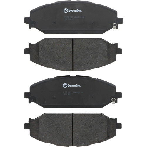 PRIME Low-Met Brake Pad Set for 2019-2025 Ram/Jeep (1500, Grand Wagoneer, Wagoneer, Wagoneer L) P23193 - kit contents