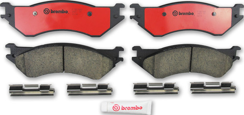 PRIME Ceramic Brake Pad Set for 2001-2002 Dodge (Ram 2500, Ram 3500) P18016N - angled view