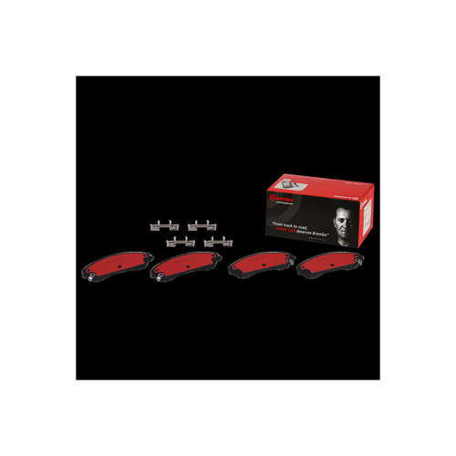 PRIME Ceramic Brake Pad Set for 2006-2020 Dodge/Chrysler (Charger, Magnum, Caliber, Challenger) P23149N - kit contents