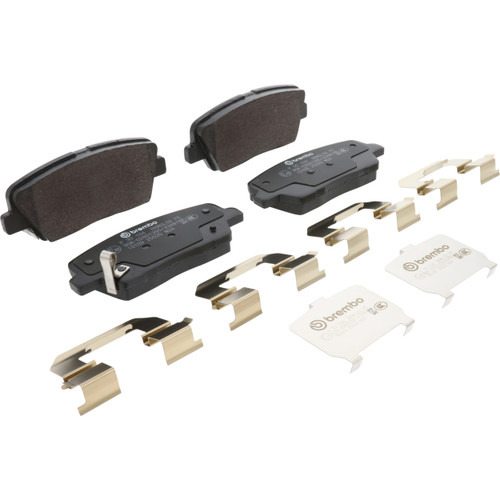 PRIME Low-Met Brake Pad Set for 2018-2024 Kia/Genesis (Stinger, G70) P30104 - angled view
