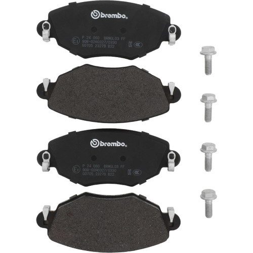 PRIME Low-Met Brake Pad Set for 2002-2008 Jaguar (X-Type) P24060 - kit contents