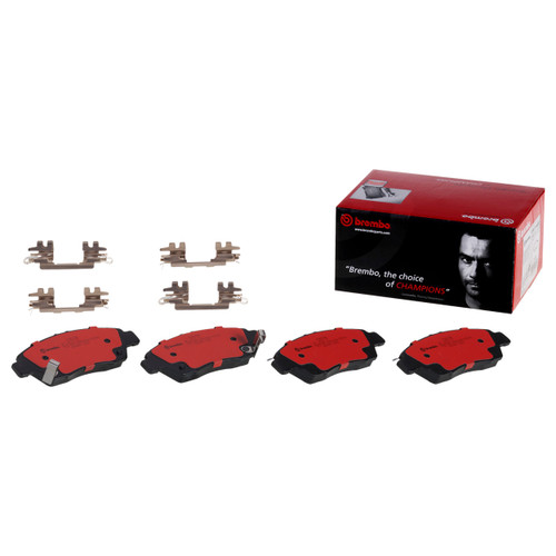 PRIME Ceramic Brake Pad Set for 1993-2014 Acura/Honda (RSX, Civic, Civic del Sol, Fit) P28023N - back view