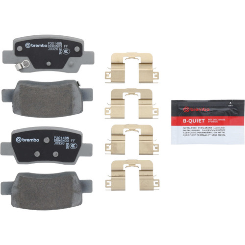 PRIME Ceramic Brake Pad Set for 2021-2025 Kia/Hyundai (Seltos, Elantra, Ioniq, Soul) P30148N - kit contents