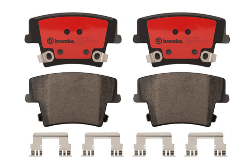 PRIME Ceramic Brake Pad Set for 2005-2020 Dodge/Chrysler (Magnum, 300, Charger, Challenger) P23175N - front view