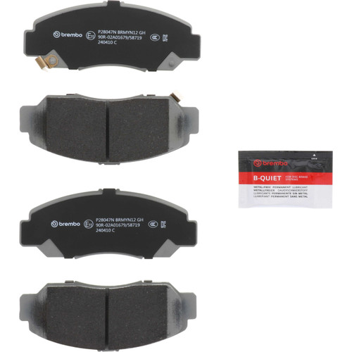 PRIME Ceramic Brake Pad Set for 2003-2007 Honda (Accord) P28047N - kit contents