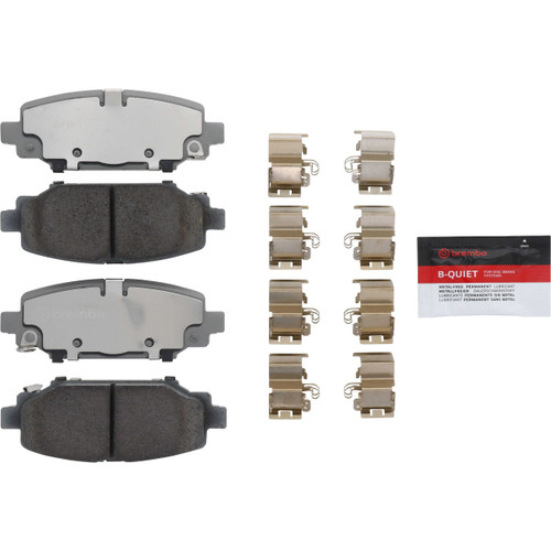 PRIME Ceramic Brake Pad Set for 2018-2025 Jeep (Wrangler) P37026N - kit contents