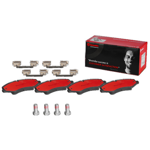PRIME Ceramic Brake Pad Set for 2010-2017 Land Rover (Range Rover, Range Rover Sport, LR4) P44024N - kit contents