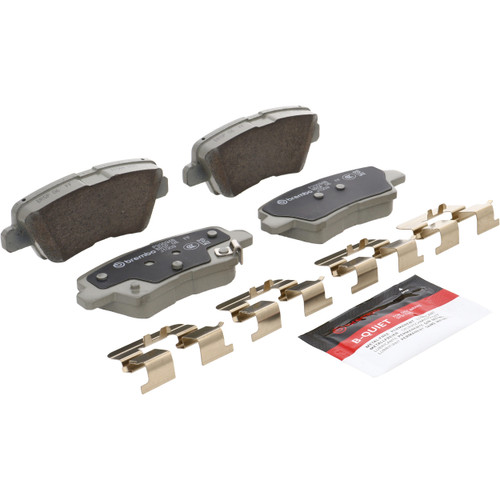 PRIME Ceramic Brake Pad Set for 2016-2022 Hyundai/Kia (Veloster, Sonata, Optima, Elantra) P30094N - angled view
