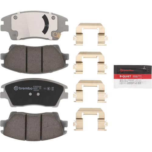 PRIME Ceramic Brake Pad Set for 2016-2022 Hyundai/Kia (Tucson, Elantra, Sportage) P30096N - kit contents