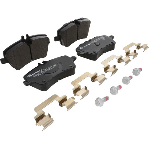 PRIME Low-Met Brake Pad Set for 2001-2011 Mercedes-Benz (C230, C240, C320, CLK320) P50045 - angled view