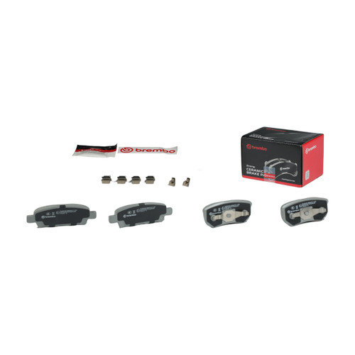 PRIME Ceramic Brake Pad Set for 2004-2017 Mitsubishi/Dodge/Jeep (Lancer, Outlander, Caliber, Compass) P54034N