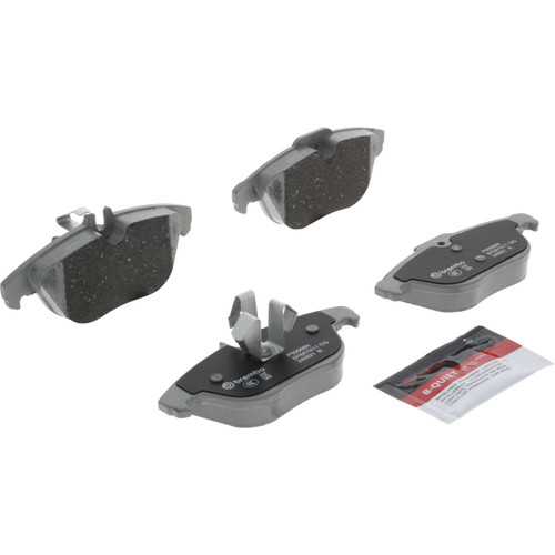 PRIME Ceramic Brake Pad Set for 2010-2016 Mercedes-Benz (E350, E550, C250, GLK350) P50068N - angled view