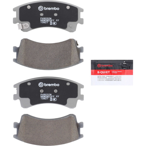 PRIME Ceramic Brake Pad Set for 2003-2005 Mazda (6) P49032N - kit contents