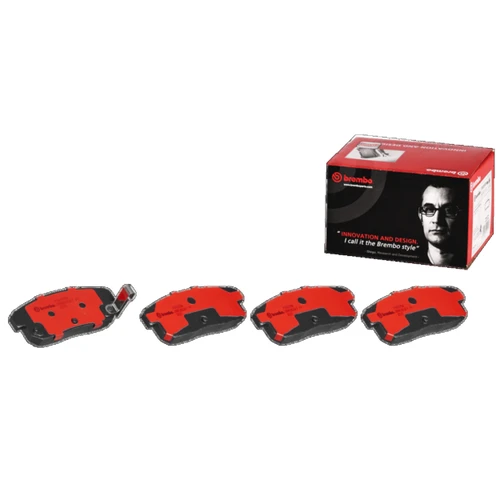 PRIME Ceramic Brake Pad Set for 2001-2011 INFINITI/Nissan/Mazda (G20, I35, Maxima, I30) P49035N - kit contents