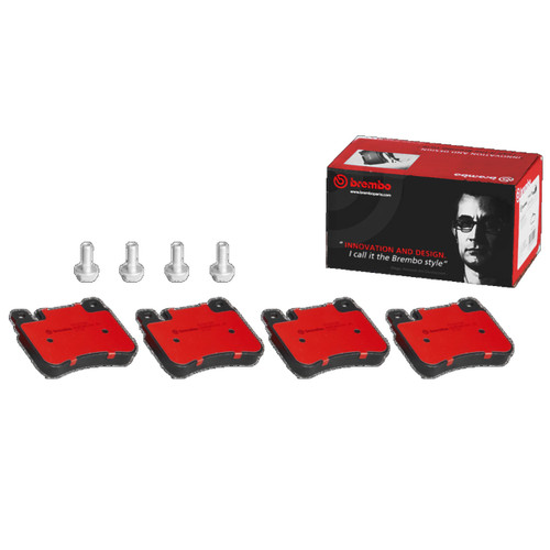 PRIME Ceramic Brake Pad Set for 2004-2011 Mercedes-Benz (C230, C240, C320, CLK350) P50073N - kit contents