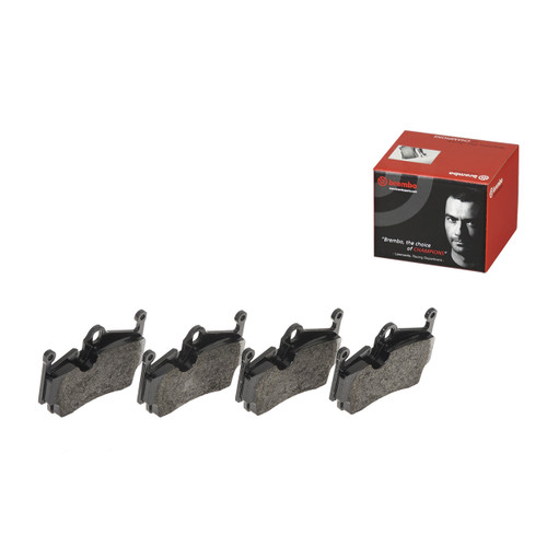 PRIME Low-Met Brake Pad Set for 2005-2023 Porsche (Boxster, Cayman, 718 Boxster, 718 Cayman) P65028 - front view