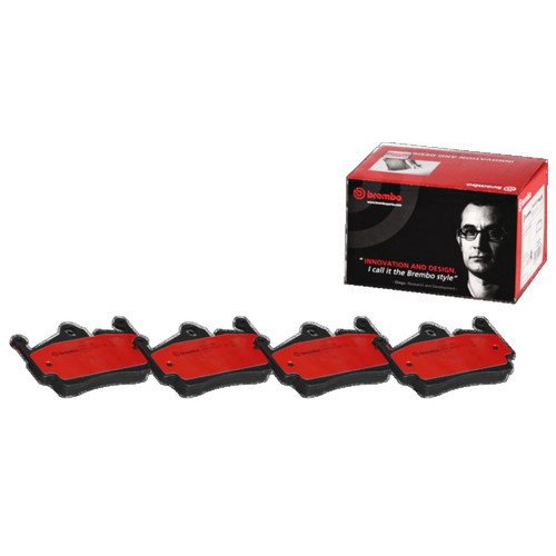 PRIME Ceramic Brake Pad Set for 2005-2023 Porsche (Boxster, Cayman, 718 Boxster, 718 Cayman) P65028N - kit contents