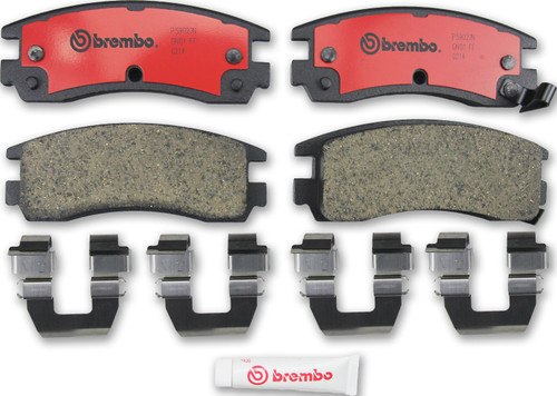 PRIME Ceramic Brake Pad Set for 1991-2010 Buick/Cadillac/Chevrolet (LeSabre, Park Avenue, Regal, Rendezvous) P59027N - angled view