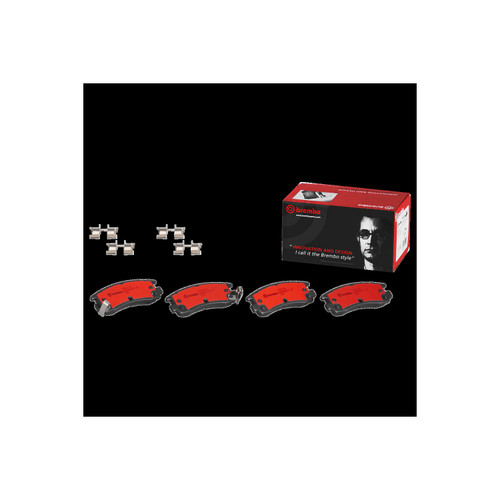 PRIME Ceramic Brake Pad Set for 1991-2010 Buick/Cadillac/Chevrolet (LeSabre, Park Avenue, Regal, Rendezvous) P59027N - kit contents