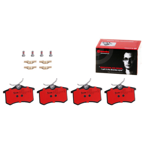 PRIME Ceramic Brake Pad Set for 1985-2021 Volkswagen/Audi (Jetta, Golf, Corrado, Passat) P85020N - kit contents