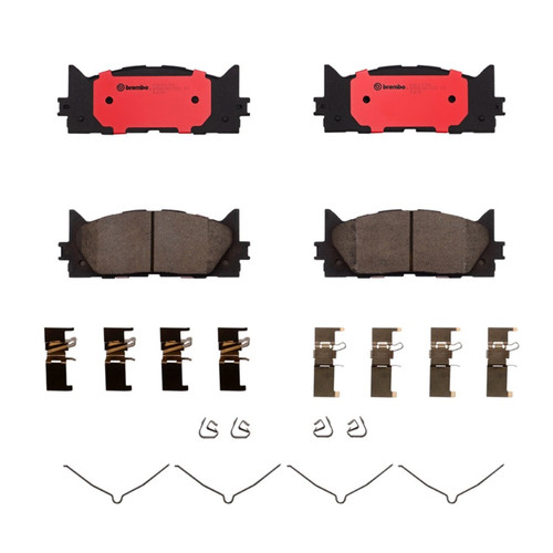 PRIME Ceramic Brake Pad Set for 2007-2018 Toyota/Lexus (Camry, ES350, Avalon, ES300h) P83117N - alternate view